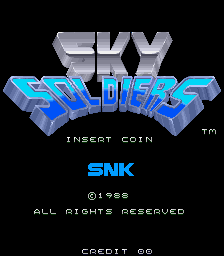 Sky Soldiers (US) Title Screen
